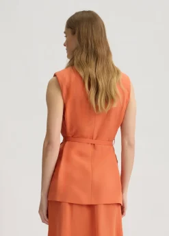 Liu Jo Chaleco en mezcla de lino-Mujer Chaquetas|Tailleur