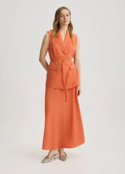 Liu Jo Chaleco en mezcla de lino-Mujer Chaquetas|Tailleur