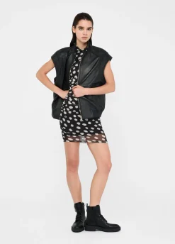 Liu Jo Chaleco oversize de piel-Mujer Chaquetas