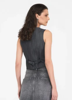 Liu Jo Chaleco vaquero-Mujer Chaquetas|Tailleur