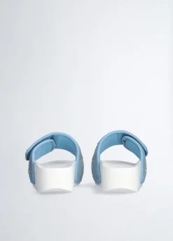 Liu Jo Chanclas de denim con plataforma y strass-Mujer Mocasines