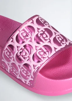 Liu Jo Chanclas de plataforma con efecto laminado-Mujer Mocasines