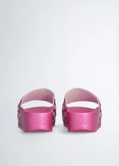 Liu Jo Chanclas de plataforma con efecto laminado-Mujer Mocasines