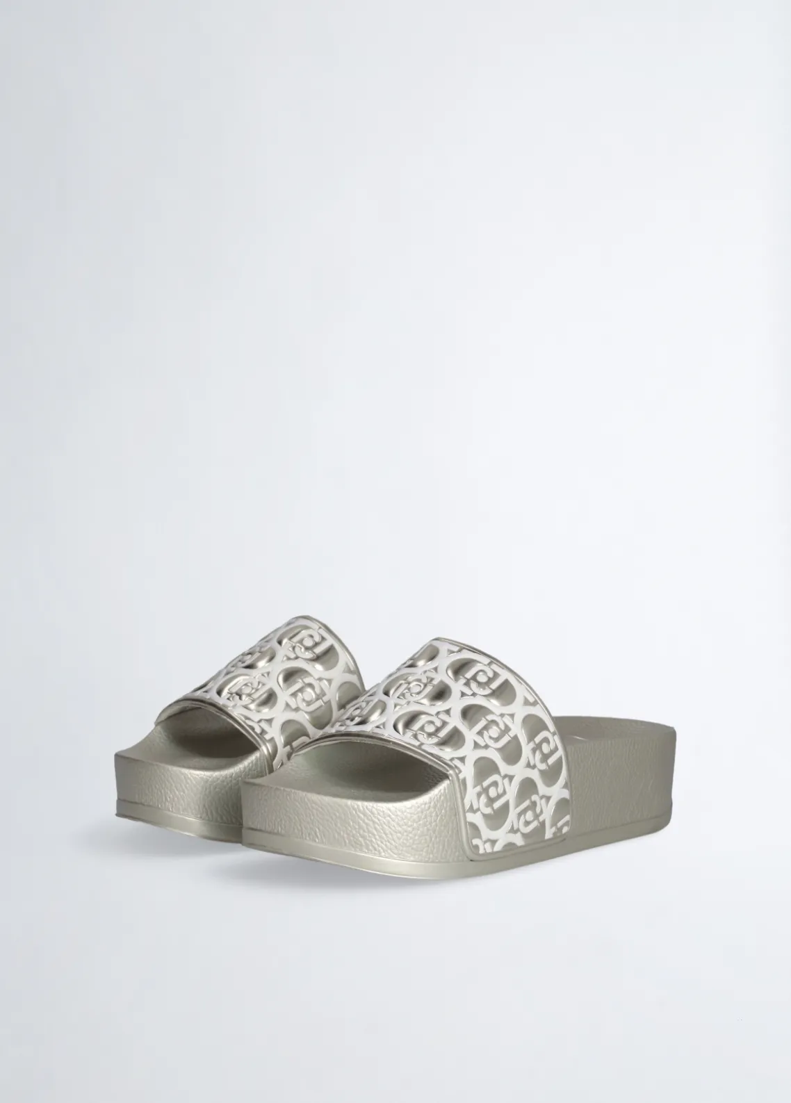 Liu Jo Chanclas de plataforma con efecto laminado-Mujer Mocasines