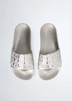 Liu Jo Chanclas de plataforma con efecto laminado-Mujer Mocasines