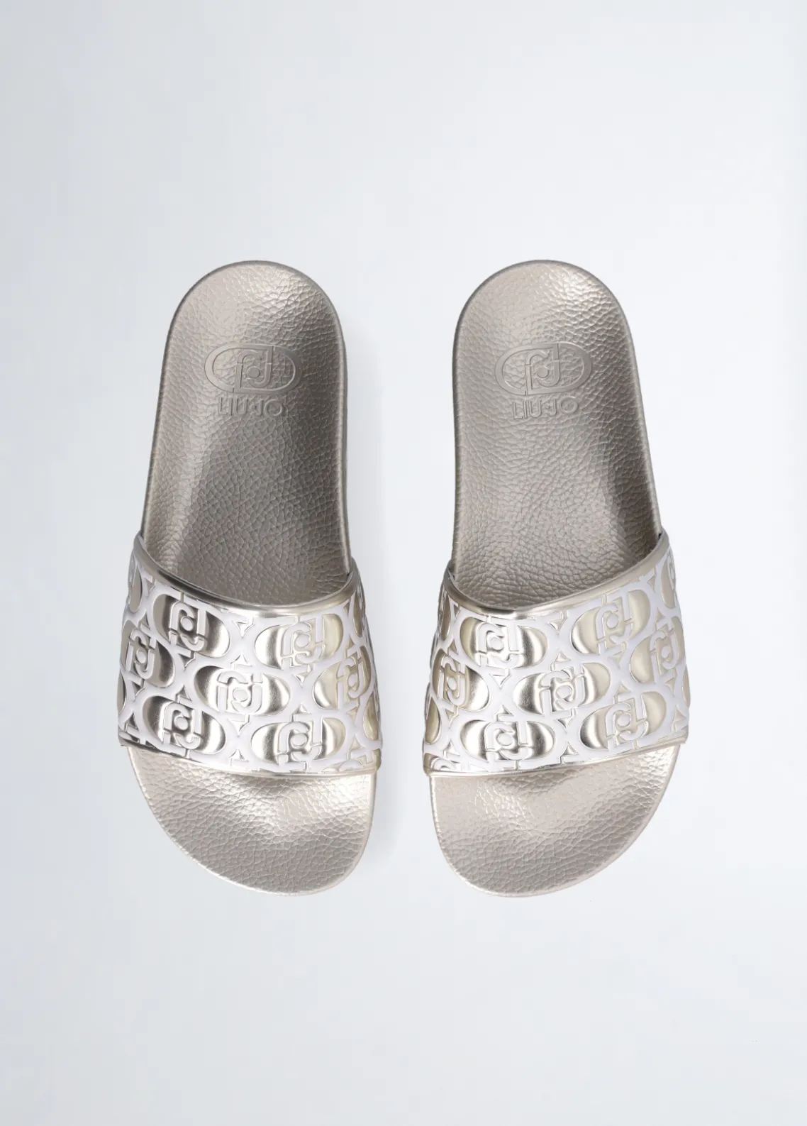 Liu Jo Chanclas de plataforma con efecto laminado-Mujer Mocasines
