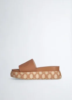 Liu Jo Chanclas de rafia con plataforma-Mujer Mocasines
