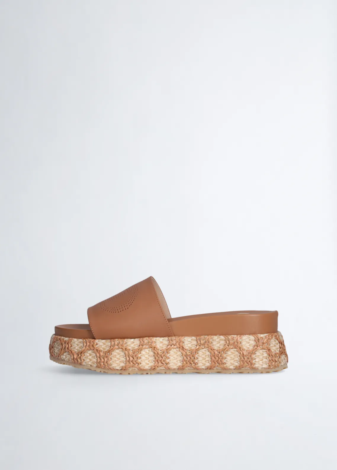 Liu Jo Chanclas de rafia con plataforma-Mujer Mocasines
