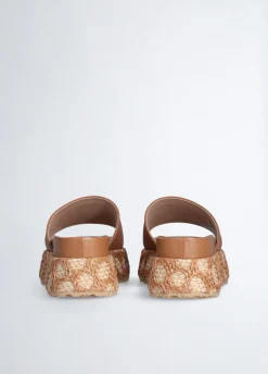 Liu Jo Chanclas de rafia con plataforma-Mujer Mocasines