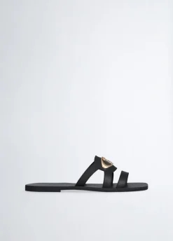 Liu Jo Chanclas planas con logotipo-Mujer Mocasines|Sandalias