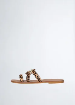 Liu Jo Chanclas planas de piel de potro-Mujer Mocasines|Sandalias