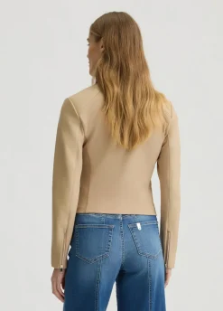 Liu Jo Chaqueta biker de cuero-Mujer Chaquetas