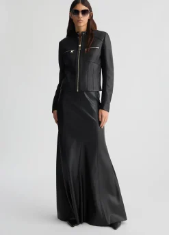 Liu Jo Chaqueta biker de cuero-Mujer Chaquetas