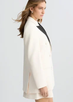 Liu Jo Chaqueta blanca de doble botonadura-Mujer Chaquetas|Tailleur