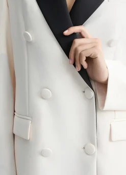 Liu Jo Chaqueta blanca de doble botonadura-Mujer Chaquetas|Tailleur
