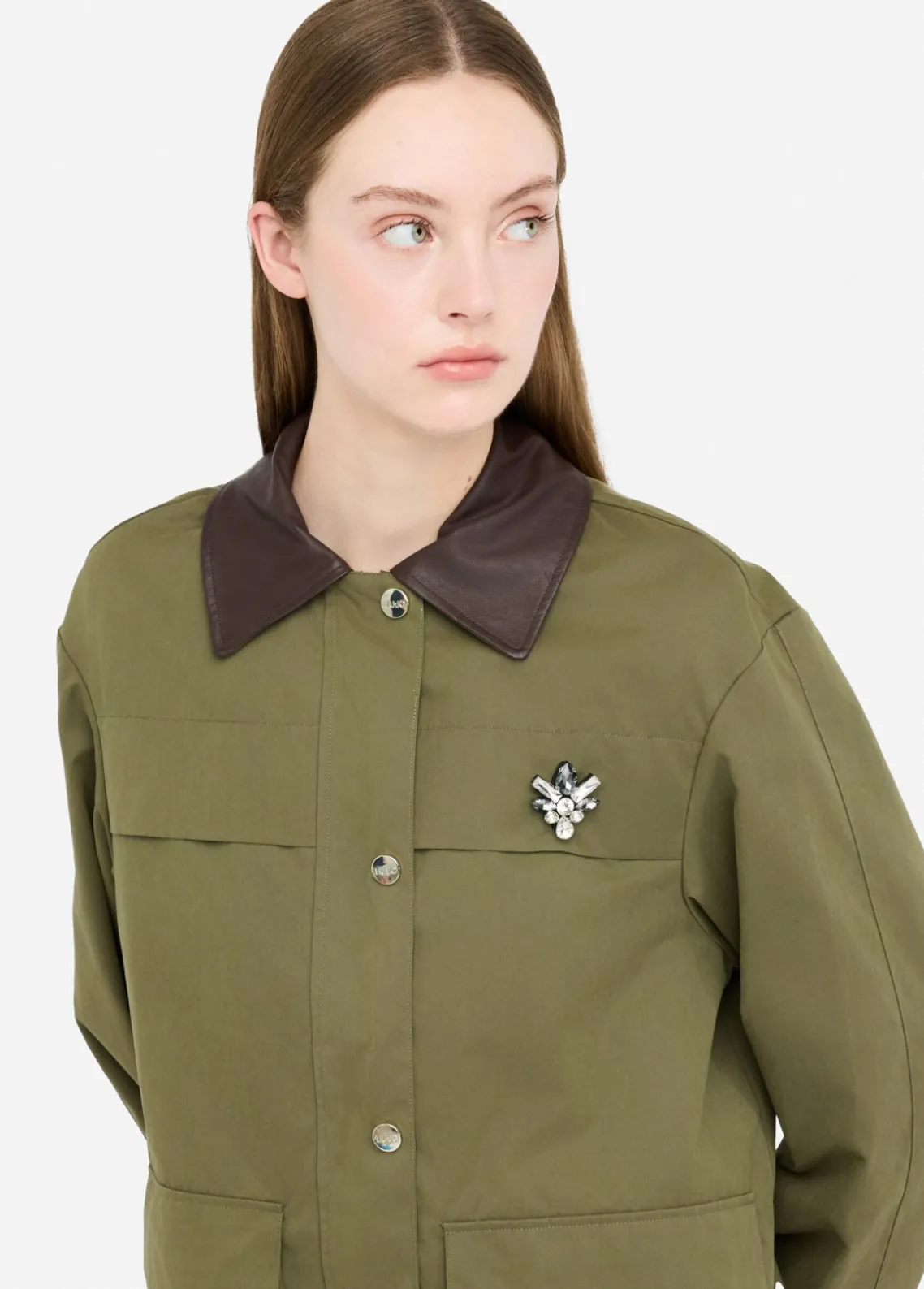 Liu Jo Chaqueta con bordado de pedrería-Mujer Abrigos Y Chalecos