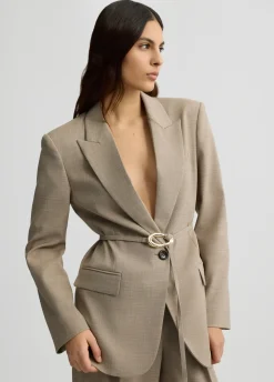 Liu Jo Chaqueta con cinturón-Mujer Chaquetas|Tailleur