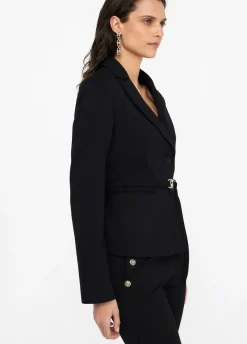 Liu Jo Chaqueta con cinturón con logotipo-Mujer Chaquetas