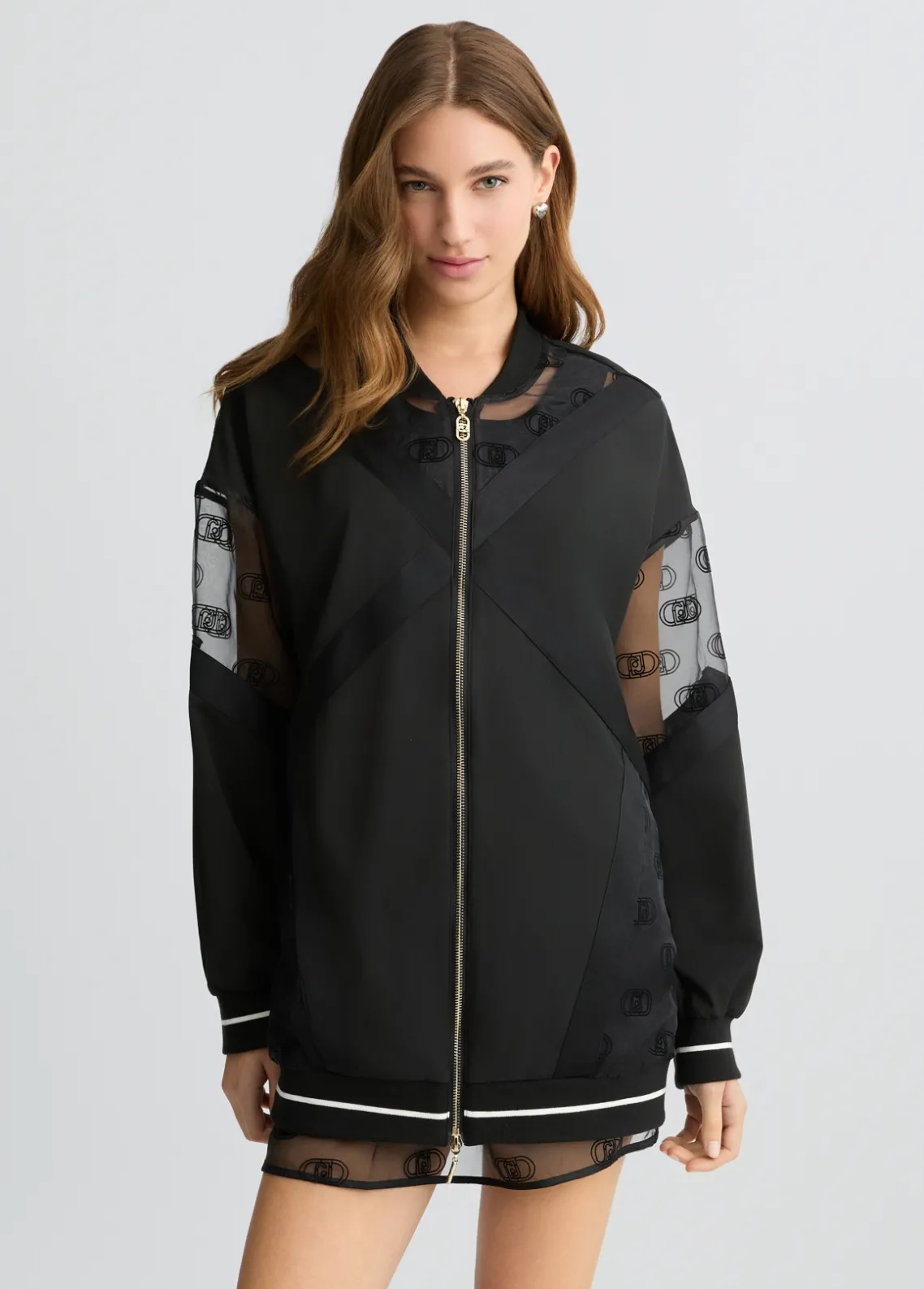 Liu Jo Chaqueta con cremallera y logotipo-Mujer Ropa Deportiva|Chaquetas