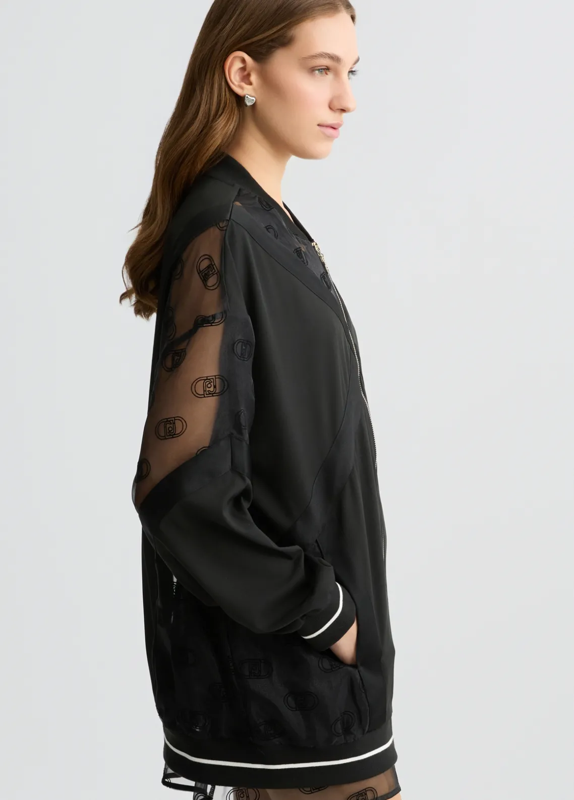 Liu Jo Chaqueta con cremallera y logotipo-Mujer Ropa Deportiva|Chaquetas