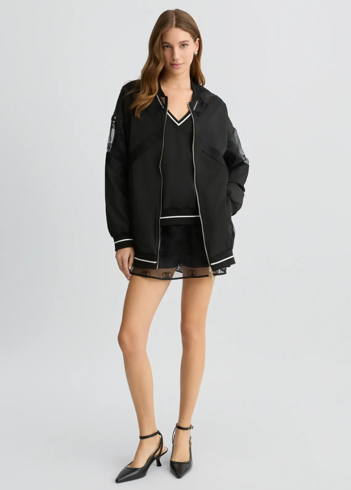 Liu Jo Chaqueta con cremallera y logotipo-Mujer Ropa Deportiva|Chaquetas