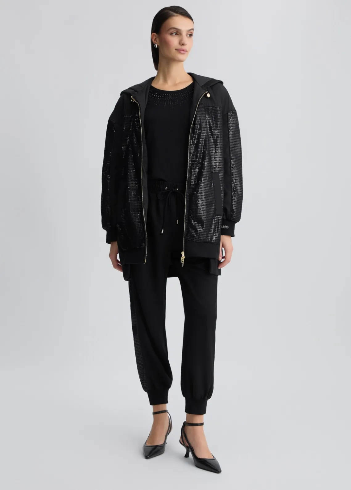 Liu Jo Chaqueta con lentejuelas-Mujer Abrigos Y Chalecos