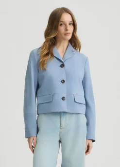 Liu Jo Chaqueta de ante con corte cuadrado-Mujer Chaquetas