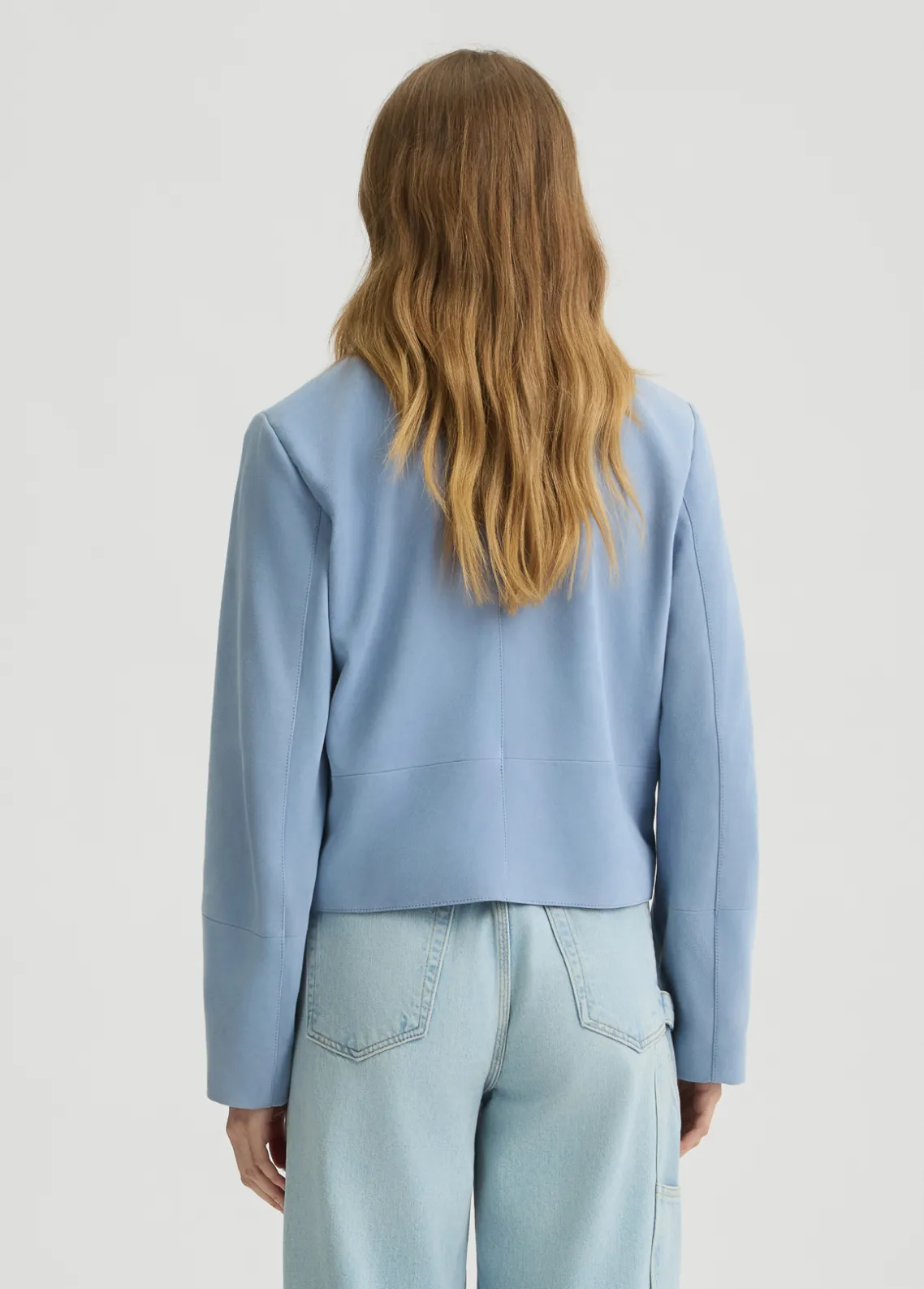 Liu Jo Chaqueta de ante con corte cuadrado-Mujer Chaquetas