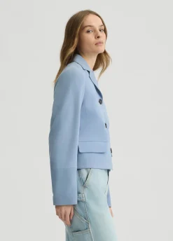 Liu Jo Chaqueta de ante con corte cuadrado-Mujer Chaquetas