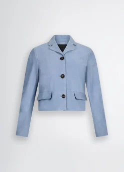 Liu Jo Chaqueta de ante con corte cuadrado-Mujer Chaquetas
