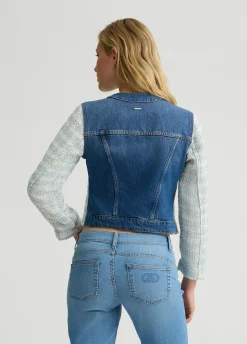 Liu Jo Chaqueta de denim bouclé-Mujer Chaquetas
