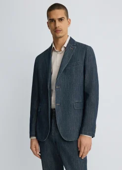 Liu Jo Chaqueta de denim chambray-Hombre Americanas Y Chalecos