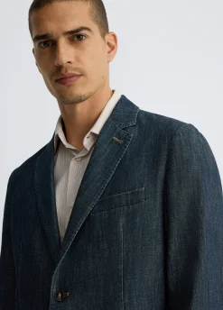 Liu Jo Chaqueta de denim chambray-Hombre Americanas Y Chalecos
