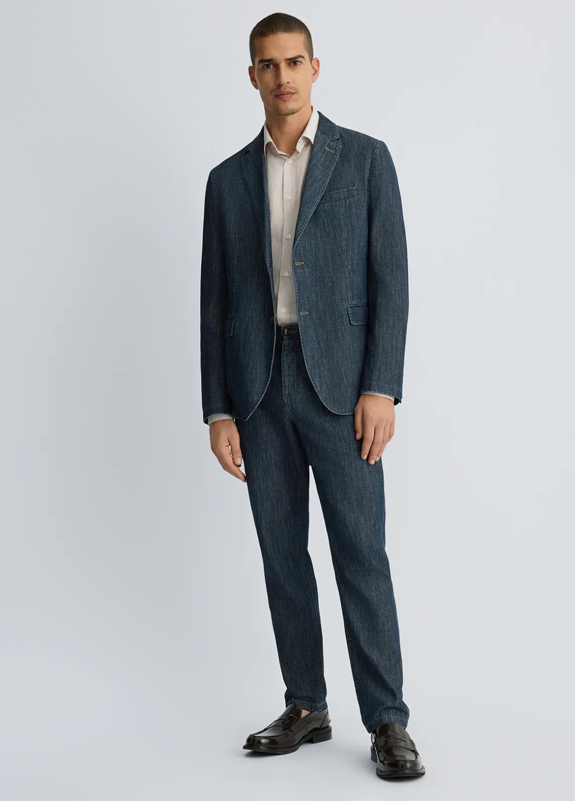 Liu Jo Chaqueta de denim chambray-Hombre Americanas Y Chalecos