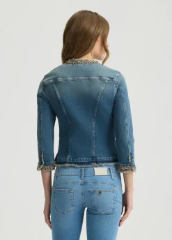 Liu Jo Chaqueta de denim con cadenas-Mujer Abrigos Y Chalecos|Chaquetas