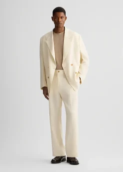 Liu Jo Chaqueta de doble botonadura 100% lino-Hombre Americanas Y Chalecos