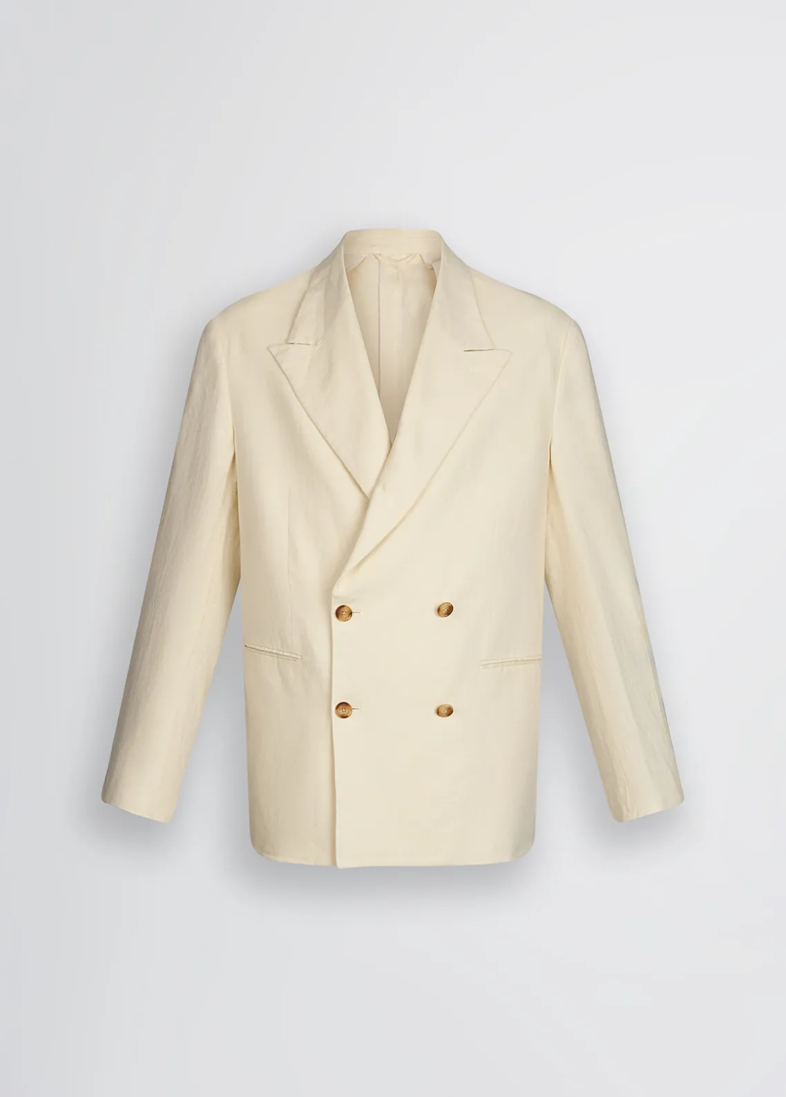 Liu Jo Chaqueta de doble botonadura 100% lino-Hombre Americanas Y Chalecos