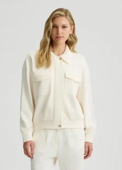 Liu Jo Chaqueta de felpa de algodón-Mujer Ropa Deportiva|Chaquetas