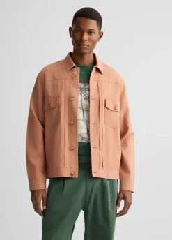 Liu Jo Chaqueta de lino y algodón-Hombre Americanas Y Chalecos