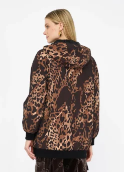 Liu Jo Chaqueta de nailon con estampado animal-Mujer Abrigos Y Chalecos|Ropa Deportiva