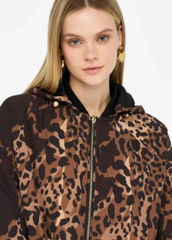Liu Jo Chaqueta de nailon con estampado animal-Mujer Abrigos Y Chalecos|Ropa Deportiva
