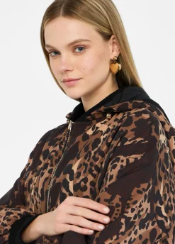 Liu Jo Chaqueta de nailon con estampado animal-Mujer Abrigos Y Chalecos|Ropa Deportiva