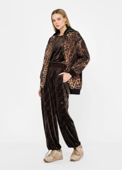 Liu Jo Chaqueta de nailon con estampado animal-Mujer Abrigos Y Chalecos|Ropa Deportiva