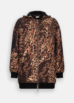 Liu Jo Chaqueta de nailon con estampado animal-Mujer Abrigos Y Chalecos|Ropa Deportiva