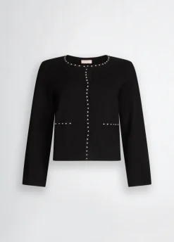 Liu Jo Chaqueta de punto con tachuelas-Mujer Cárdigans Y Jerséis|Chaquetas
