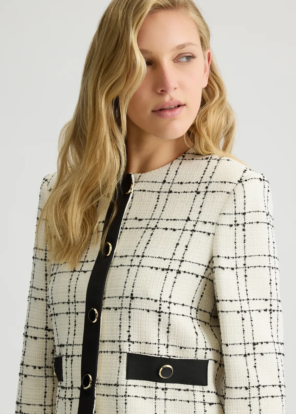 Liu Jo Chaqueta de tejido bouclé con lurex®-Mujer Chaquetas