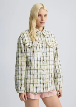 Liu Jo Chaqueta en tejido bouclé-Mujer Abrigos Y Chalecos