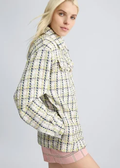 Liu Jo Chaqueta en tejido bouclé-Mujer Abrigos Y Chalecos
