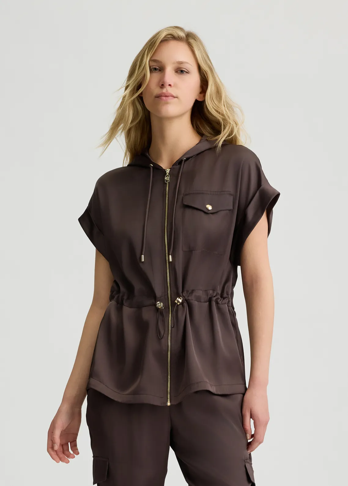 Liu Jo Chaqueta Better de raso-Mujer Ropa Deportiva|Chaquetas