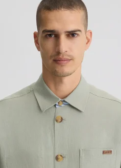 Liu Jo Chaqueta militar 100% lino-Hombre Americanas Y Chalecos